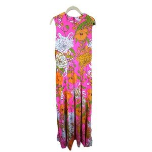Vintage 70’s Hippie Boho Floral Print Maxi Dress